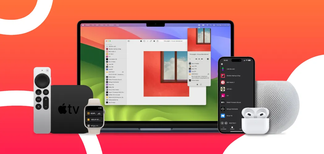 An image showing all of the Apple devices that Eter is available on