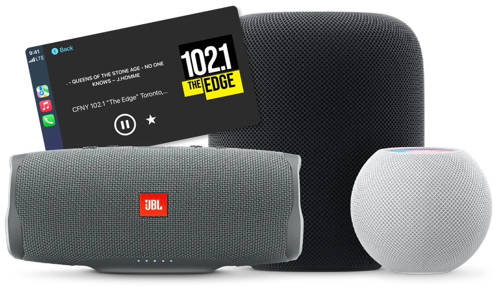 Eter playing radio through speakers