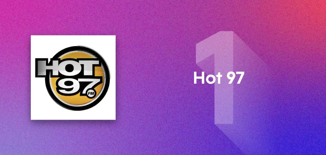An image depicting the artwork for Hot 97 radio station