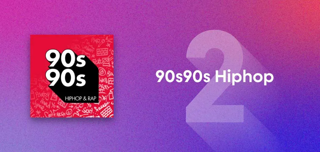 An image depicting the artwork for 90s90s Hiphop & Rap radio station