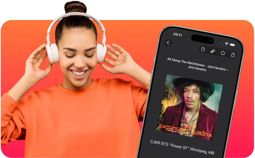 Listening to Eter on iPhone