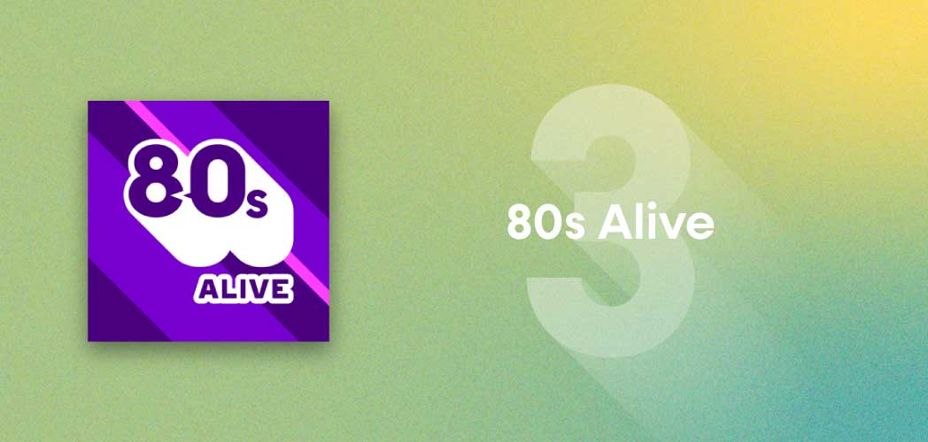 An image depicting the artwork for 80s Alive radio station