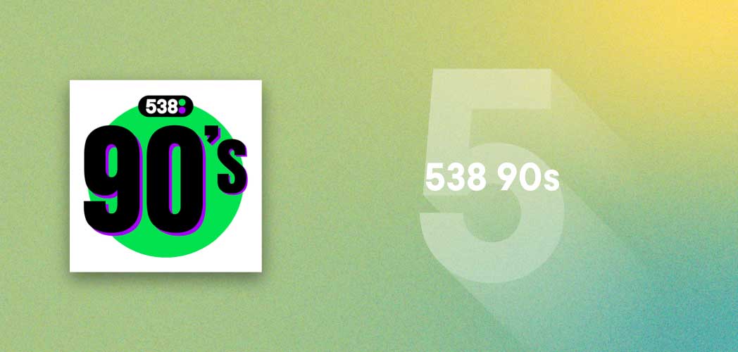An image depicting the artwork for 538 90s radio station